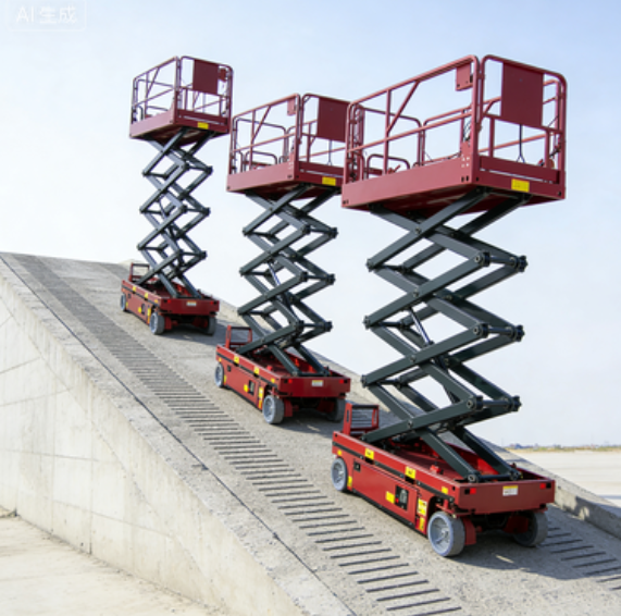 Heavy Equipment Working - YG Customized 500Kg Load Hydraulic Scissor
