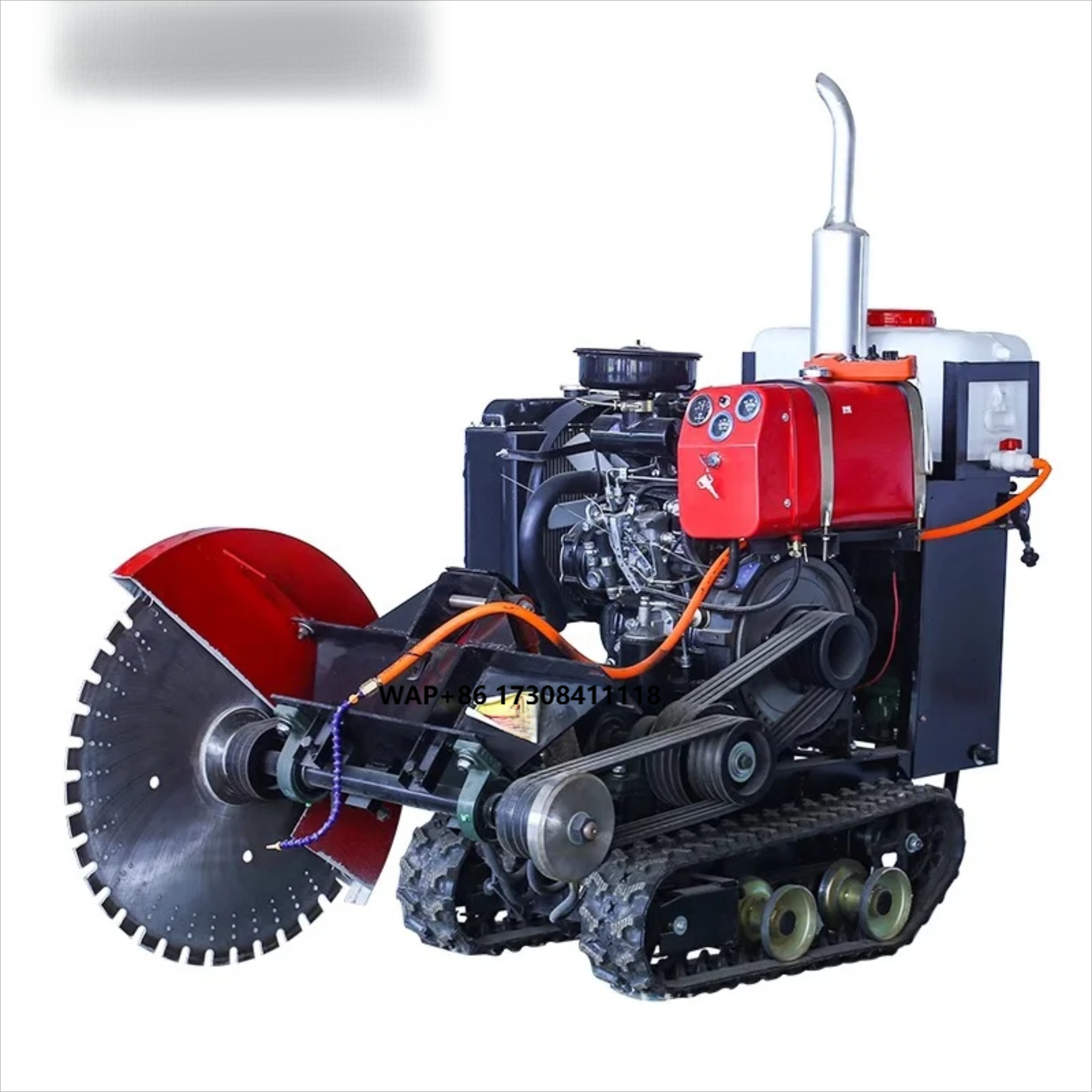 Electric Concrete Cutter - Fast Cutting Crawler Road Cutter Concrete