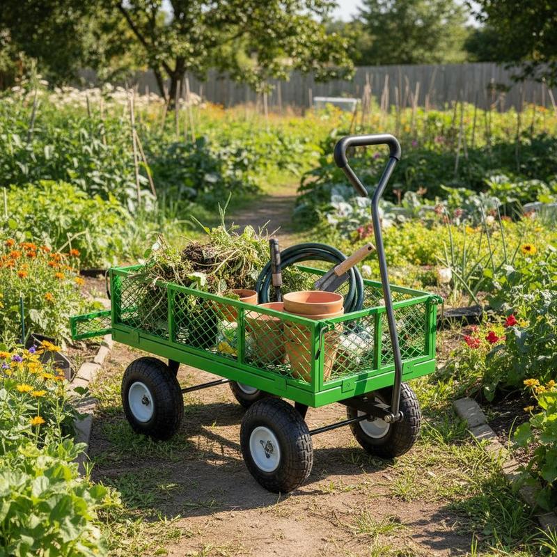 Steel Garden Cart 680 Lbs For  – Heavy Equipment Working Bewertung und Preis