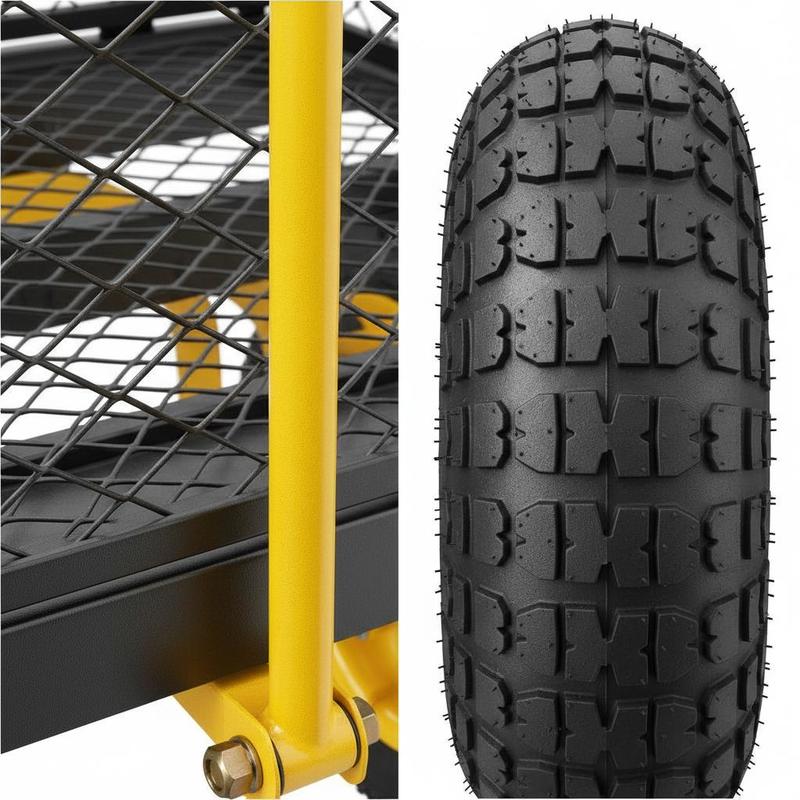 Steel Garden Cart 900 Lbs For  – Heavy Equipment Working Bewertung und Preis