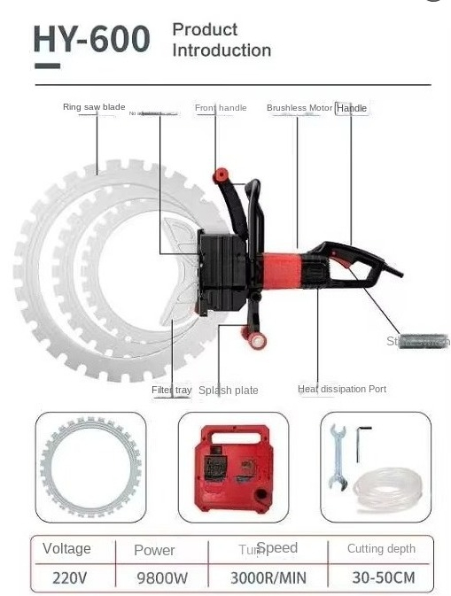 High Frequency Dust-Free Circu – Electric Concrete Cutter Bewertung und Preis