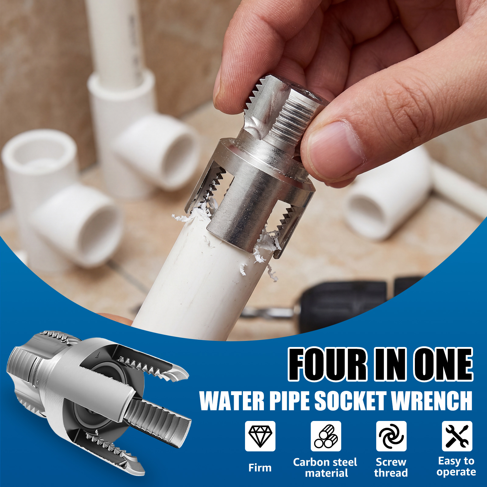 4 in 1 Water Pipe Thread Cutti – Pipe Threading Machine Bewertung und Preis
