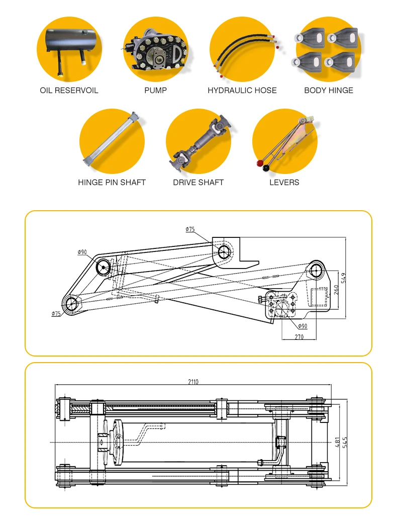 Heavy Duty Scissor Lift Hydrau – Dump Truck Heavy Equipment Bewertung und Preis