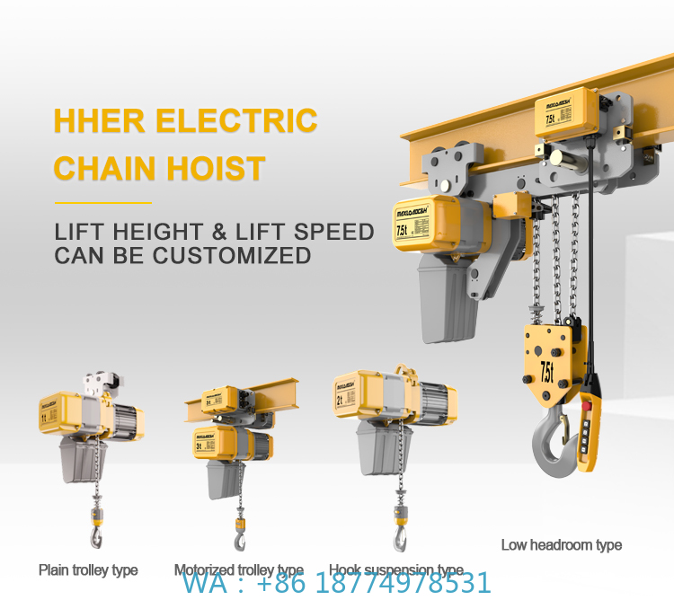 Popular High Quality Low Headr – Electric Chain Hoist Bewertung und Preis