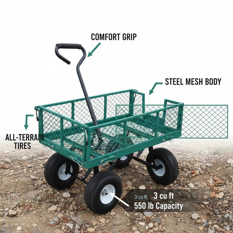 Iron Utility Wagon 34 x 18 Inc – Heavy Equipment Working Bewertung und Preis