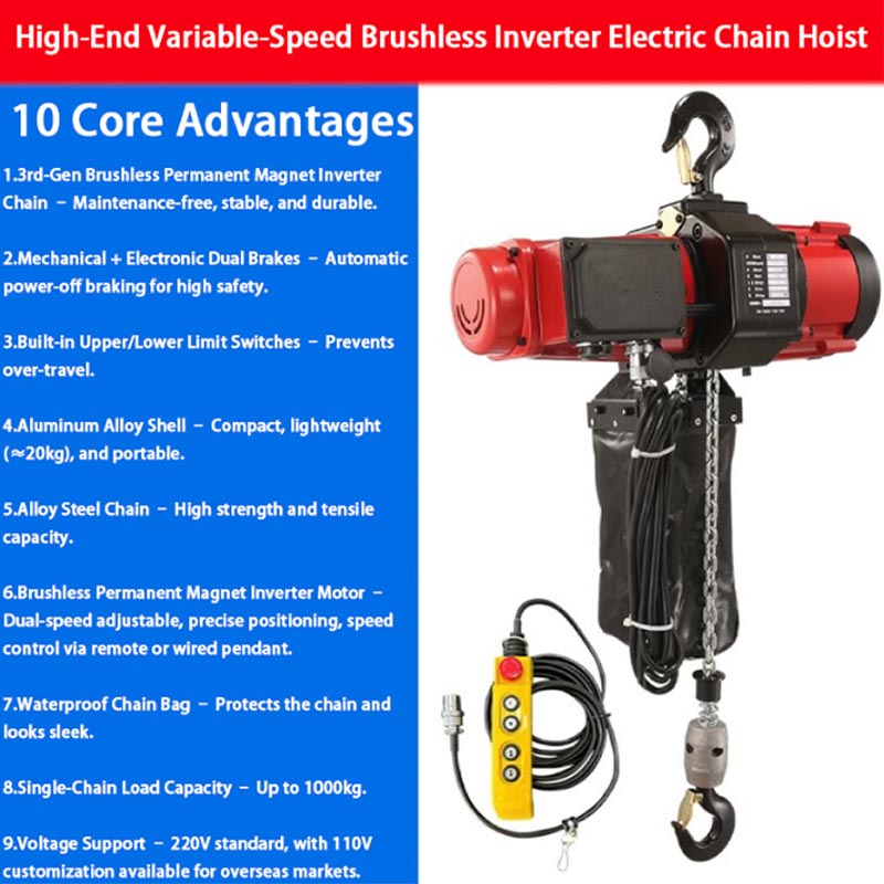220V Electric Chain Hoist Adju – Electric Chain Hoist Bewertung und Preis