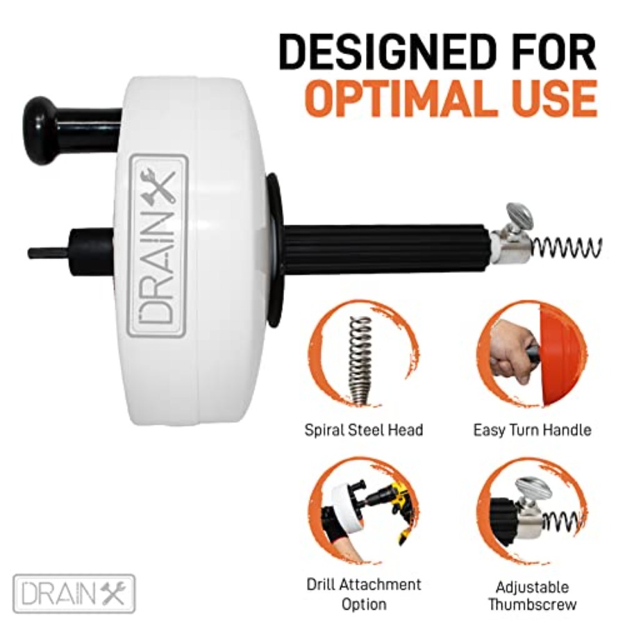 DrainX Power Pro 50-FT Steel D – Auger Drill Attachment Bewertung und Preis