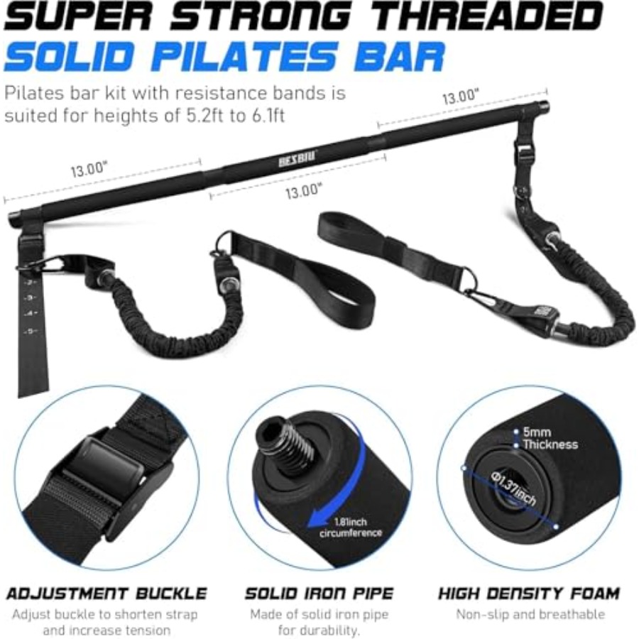 Pilates Bar Kit with Resistanc – Heavy Equipment Working Bewertung und Preis