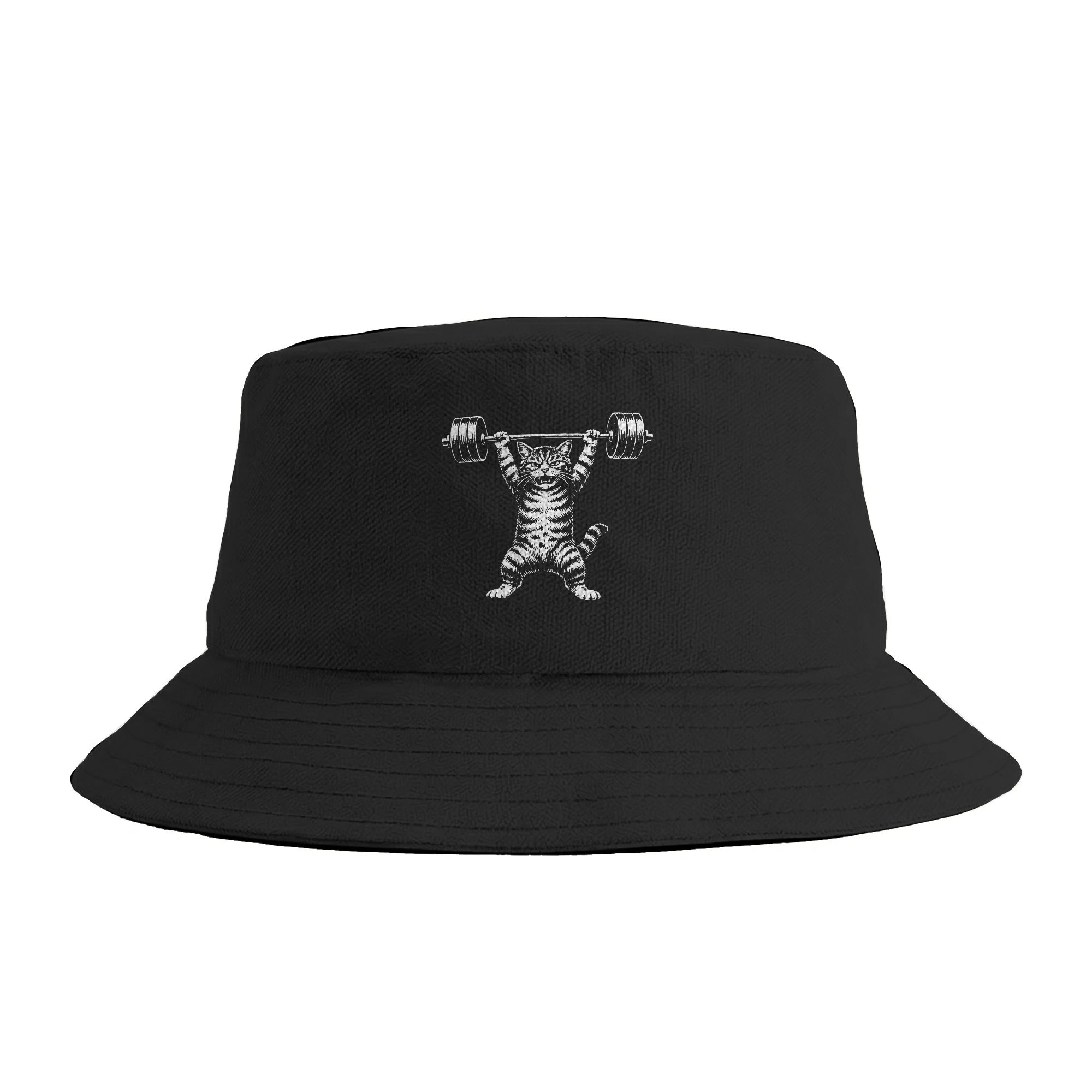 Weight Lifting Cat Bucket Hat  – Heavy Equipment Cat Bewertung und Preis