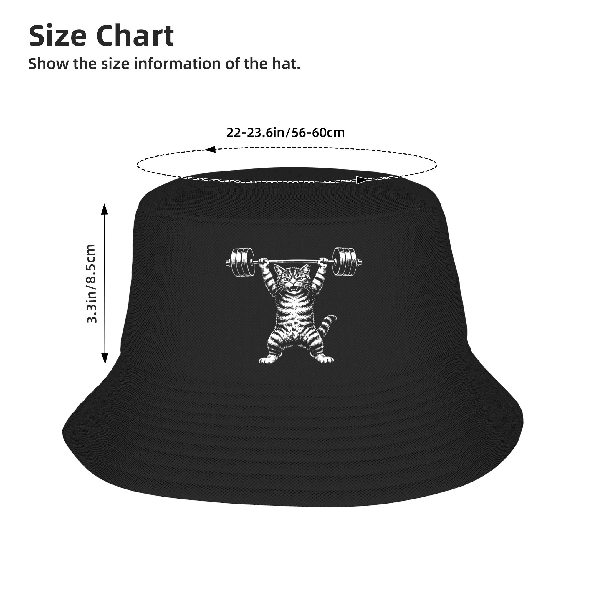 Weight Lifting Cat Bucket Hat  – Heavy Equipment Cat Bewertung und Preis